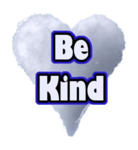 everyday random acts of kindness be kind cloud heart logo